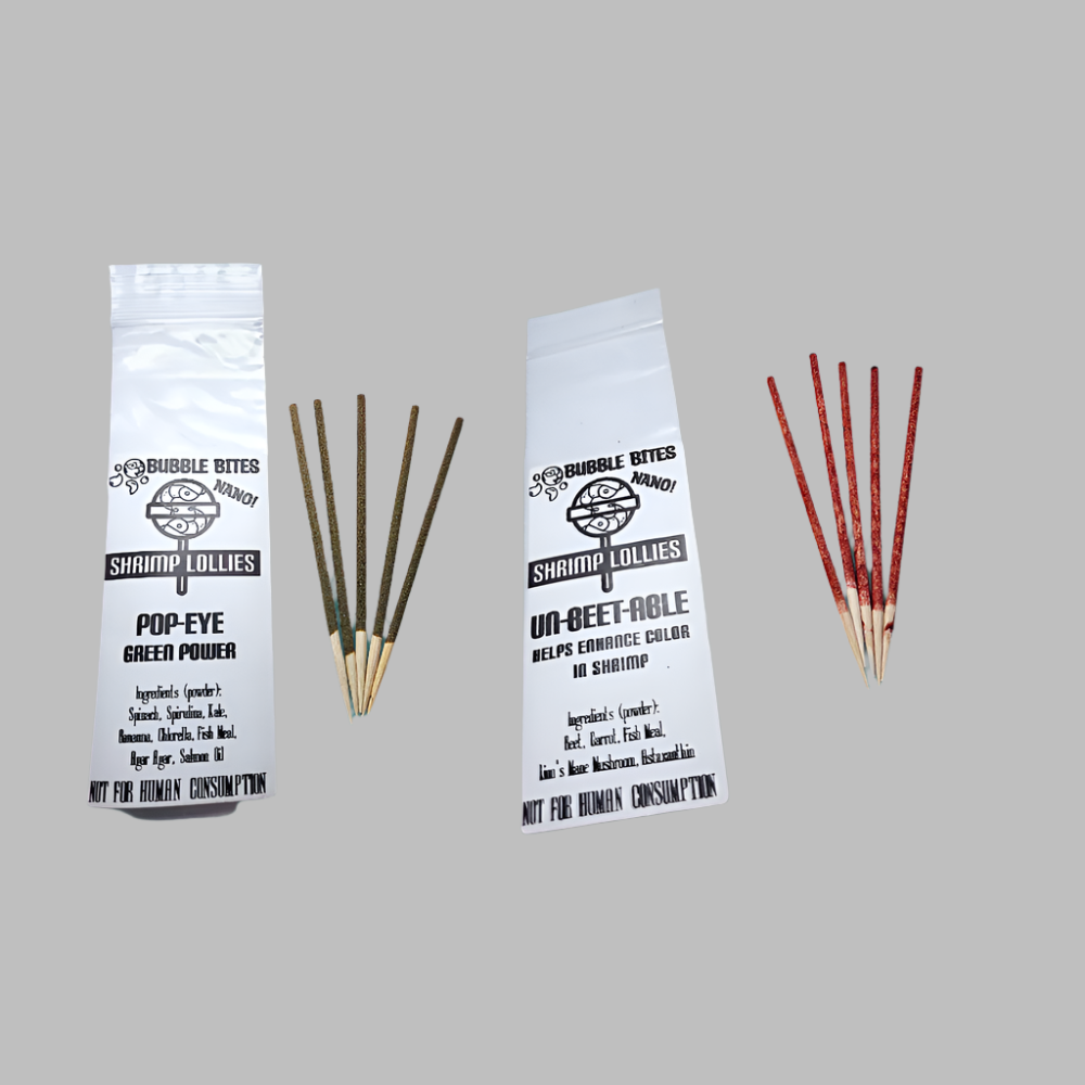 Shrimp Lollie - Combo Pack 60 ct & holder (30 Un-Beet-Able + 30 Pop Eye)